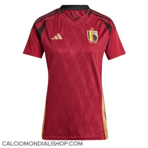 Maglie da calcio Belgio Prima Maglia Femminile Europei 2024 Manica Corta